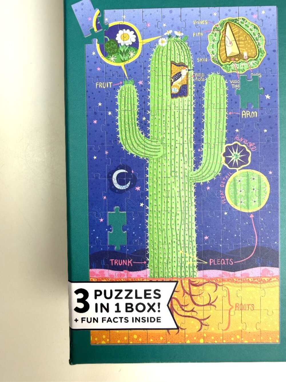 Mudpuppy Plant Anatomy Science Puzzle Set 3-in-1 Educational Kids Puzzle - Picture 2 of 10